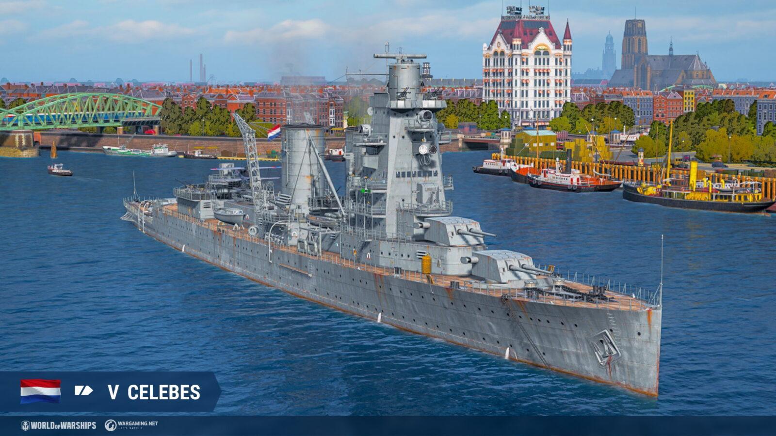 Крейсеры Нидерландов появятся в раннем доступе в World of Warships 8 celebes nl t5 ca screenshots realease 0 10
