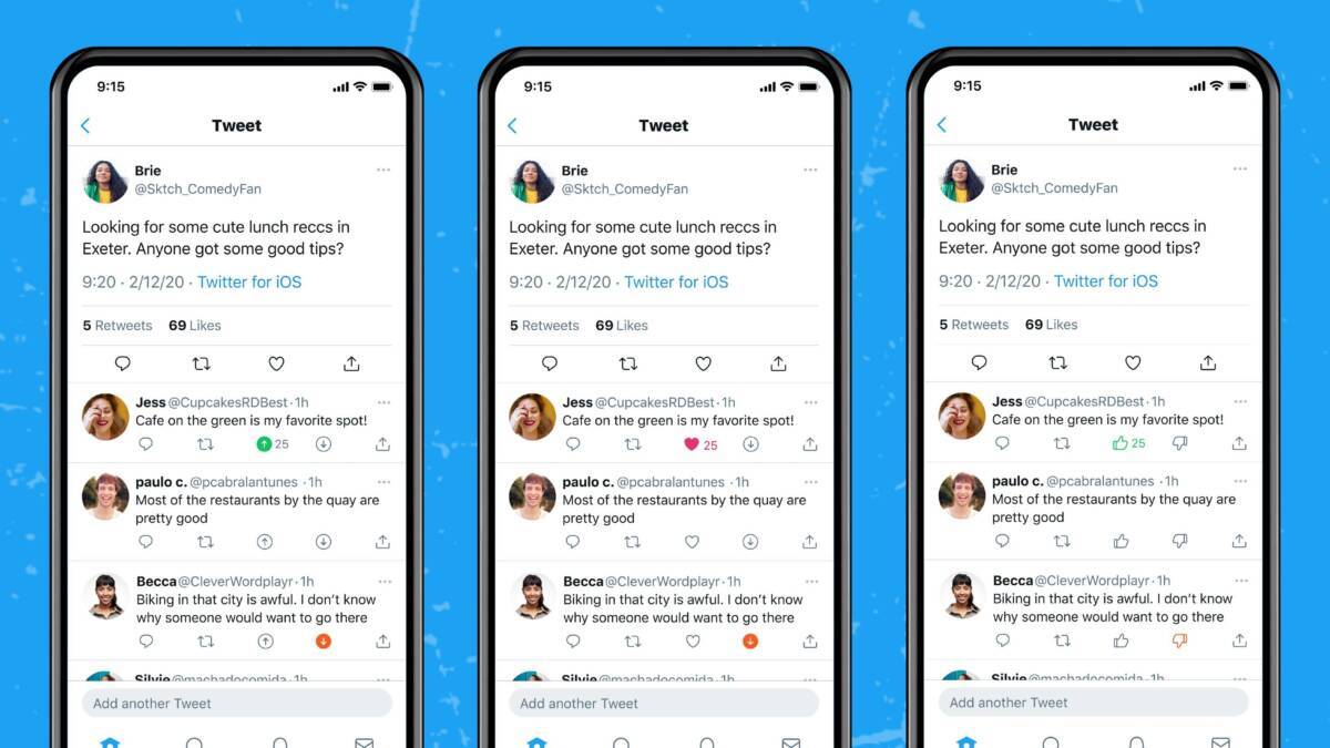 Twitter начал тестировать дизлайки на ответы пользователей