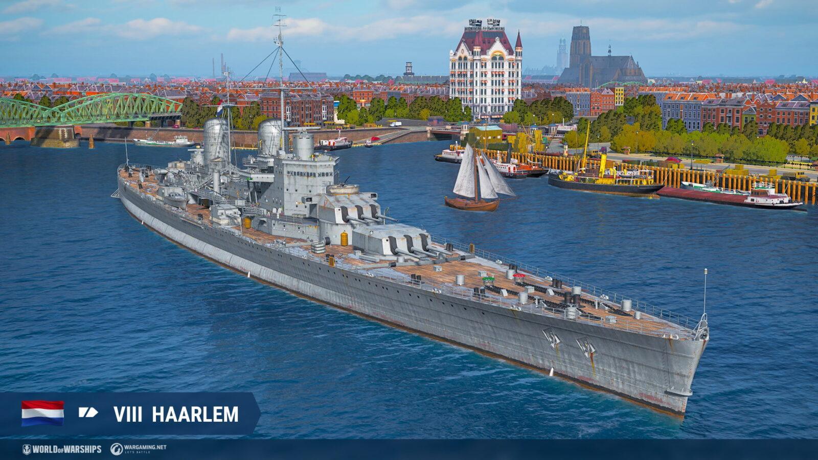 Крейсеры Нидерландов появятся в раннем доступе в World of Warships 7 haarlem nl t8 ca screenshots realease 0 10 6 1920x1080 wg spb wows 1