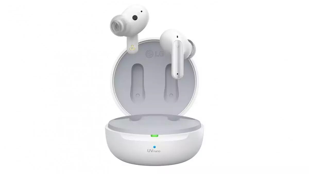 Беспроводные наушники LG Tone Free DFP8W в кейсе