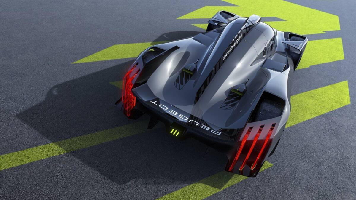 Гиперкар Peugeot 9X8 с аэродинамическим дизайном