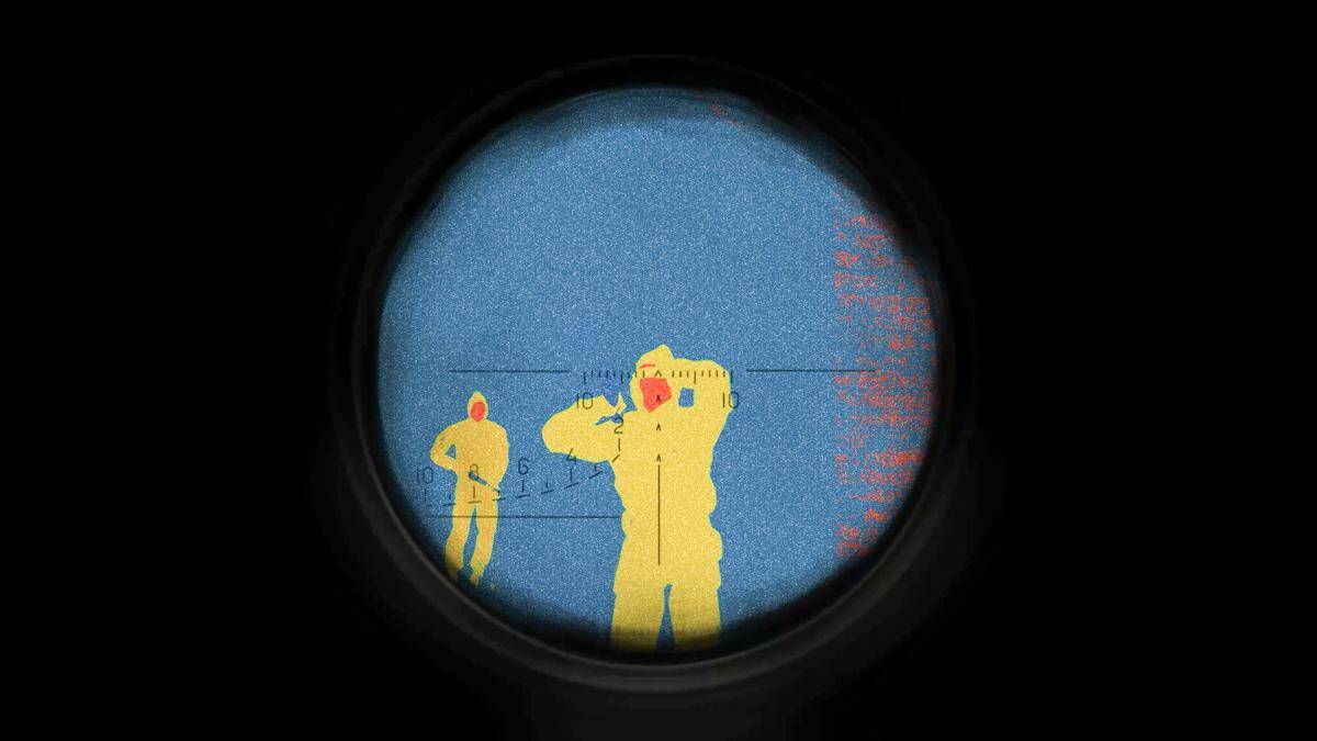 Вид через прицельное стекло с интерфейсом в моде OGSE 0.6.9.3 для S.T.A.L.K.E.R