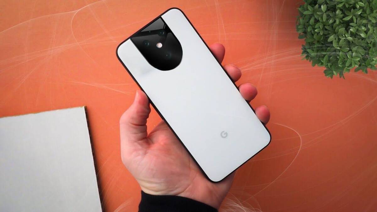 Смартфон Google Pixel 5a: черно-белая задняя панель, световой индикатор и триггер камеры