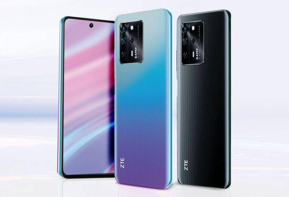 Задняя крышка ZTE Blade V30 с тёмным узором и камерой
