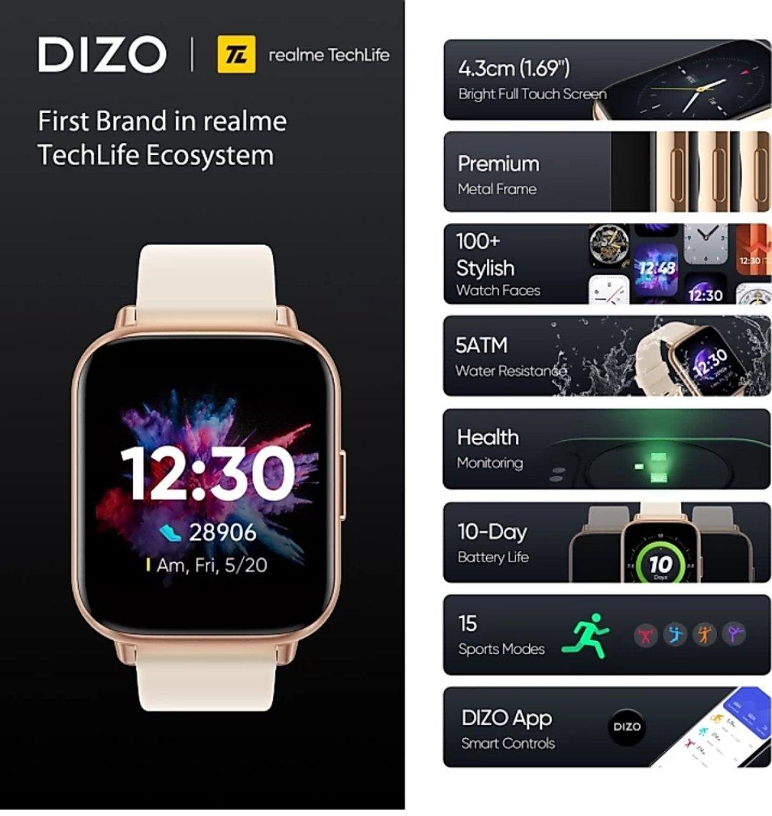 Умные часы DIZO Watch 2 рассекретили прямо перед запуском 6 Умные часы