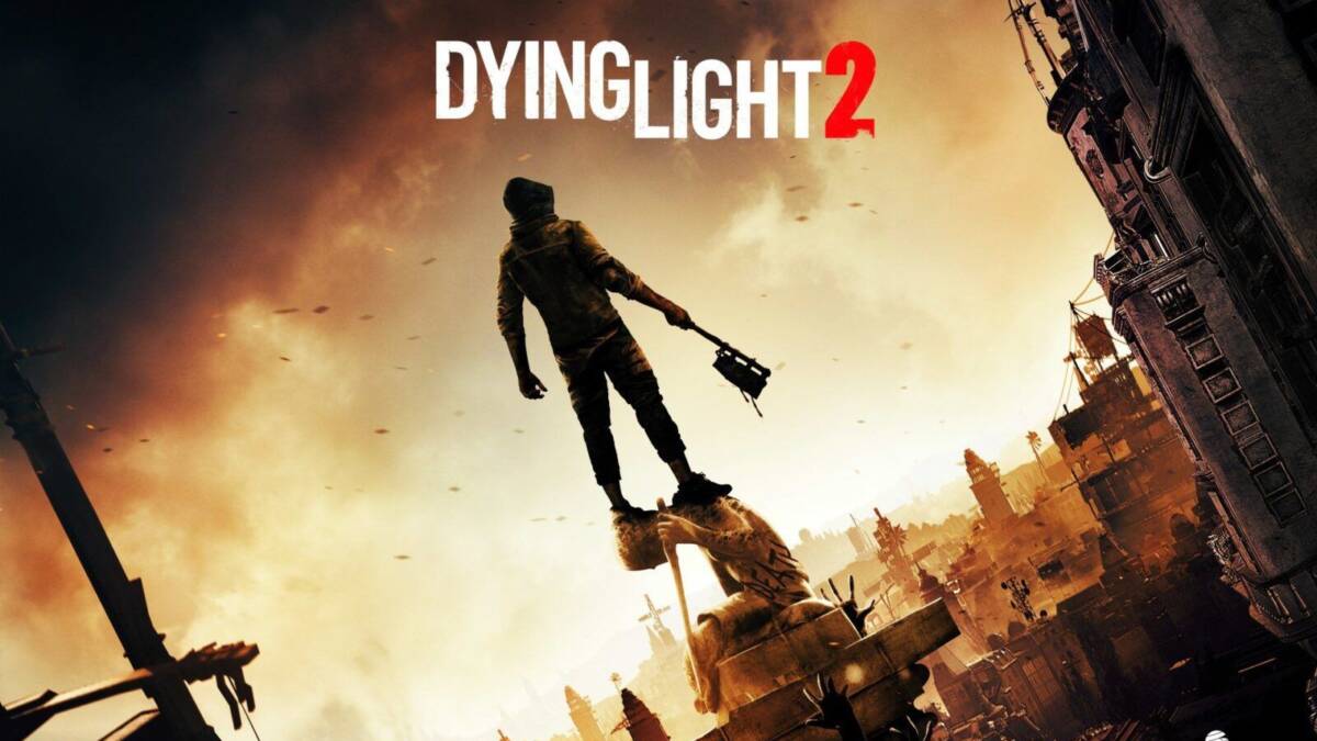 Обложка Dying Light 2: силуэт героя на фоне ночного города