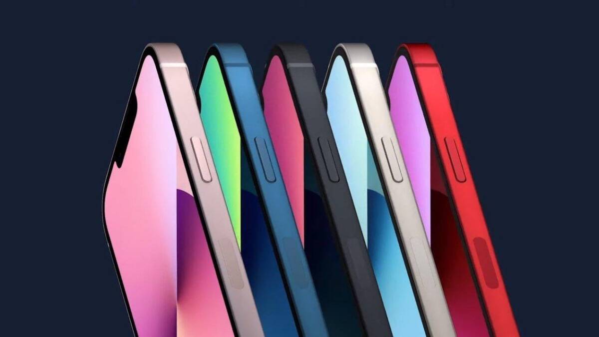 iPhone 13: цветные корпуса, боковые грани и кнопки разных версий дизайна