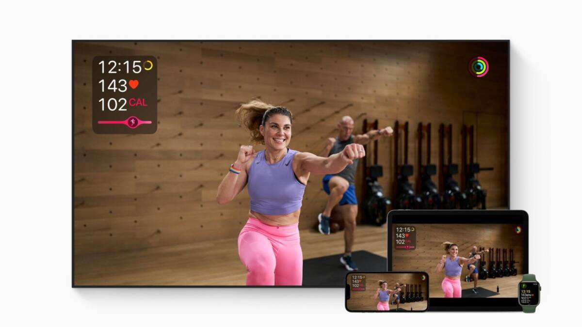Смарт-телевизор и Apple Fitness+ на экране: тренировка HIIT с устройствами Apple для фитнеса