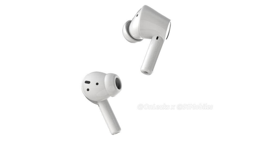Новая утечка про OnePlus Buds Z2 указывает на наличие ANC и большее время автономной работы 5 Беспроводные наушники OnePlus Buds Z2 с кейсом из-за ракурса
