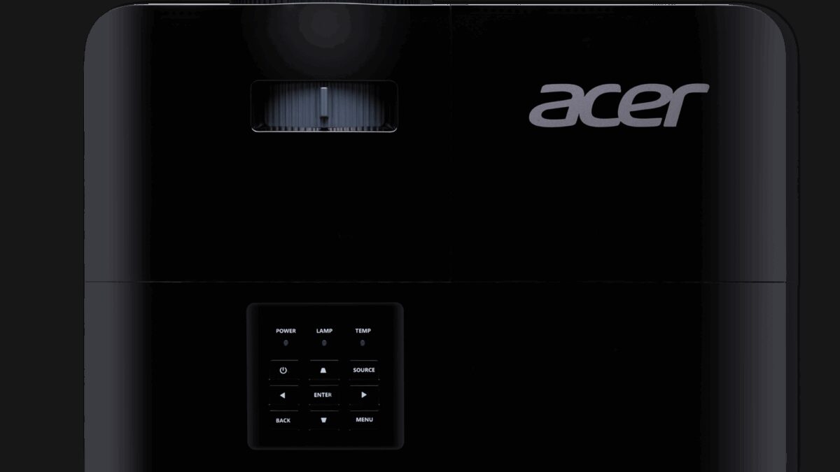 Acer представила на российском рынке новые проекторы X1 для бизнеса 6 Черный проектор Acer X1 с управленческим интерфейсом сбоку
