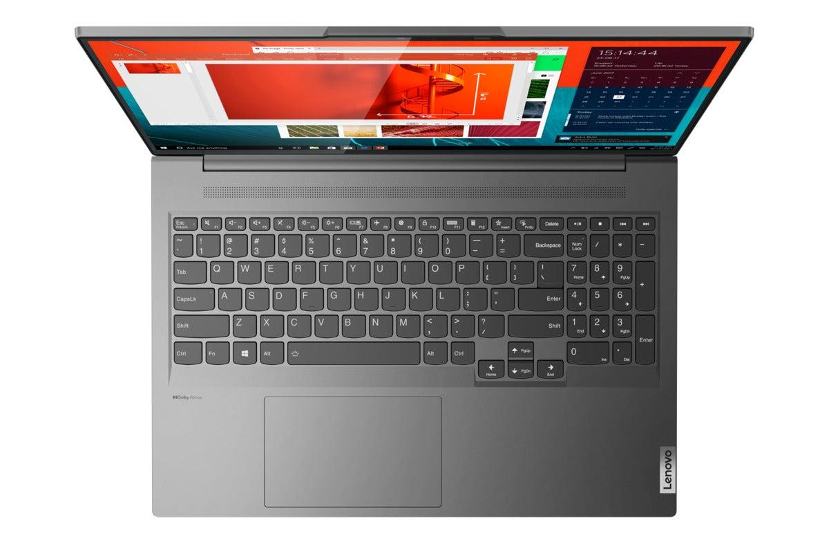 Первые ноутбуки Lenovo с Windows 11 работают на Ryzen 6 ideapad slim 7 pro storm grey hero keyboard 100901686 large