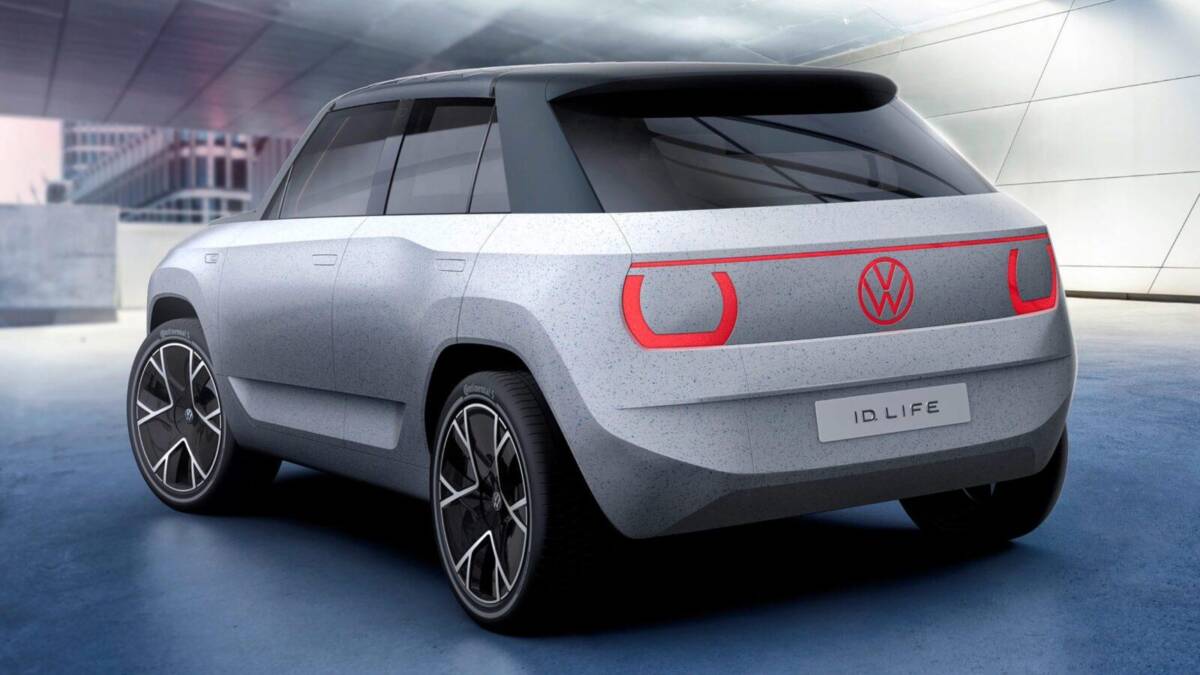 Электромобиль Volkswagen ID.Life с задней частью