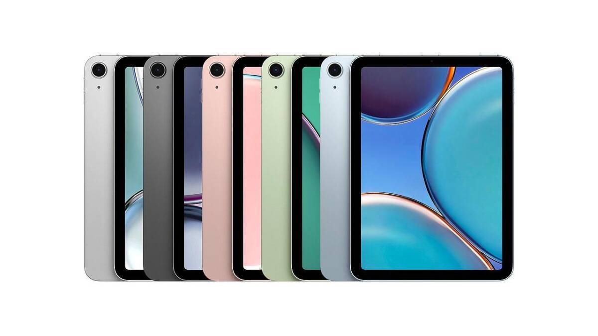 Многоцветные панели iPad mini 6 с черными рамками