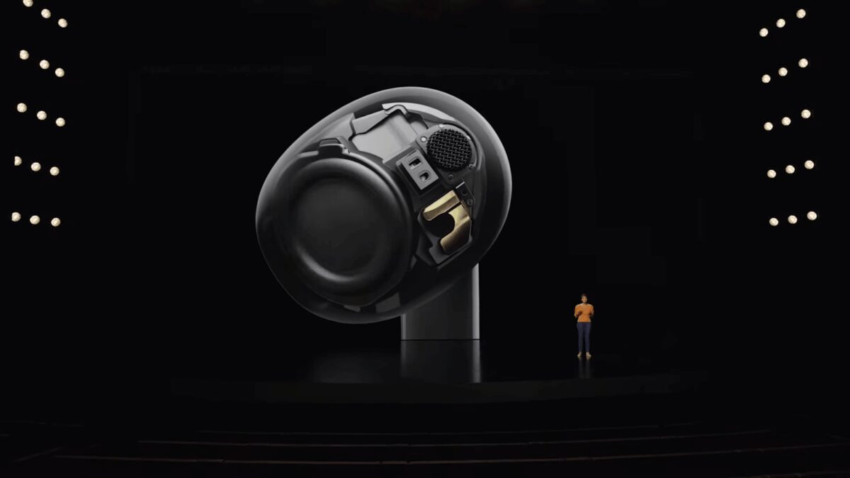 Apple представила новые наушники AirPods 5 Внутренний механизм наушников AirPods с микрофоном и динамиком