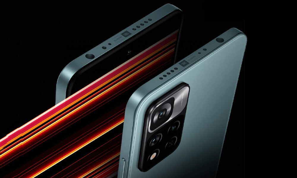 Смартфон Redmi Note 11: камера с четырьмя объективами сзади, вид основной панели