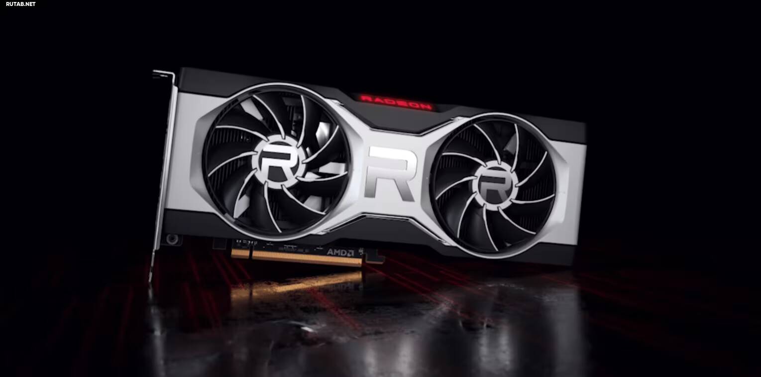 Видеокарта Radeon RX 6600 с двумя вентиляторами
