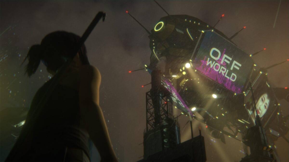 Кадр из аниме «Бегущий по лезвию: Black Lotus» по франшизе «Blade Runner»