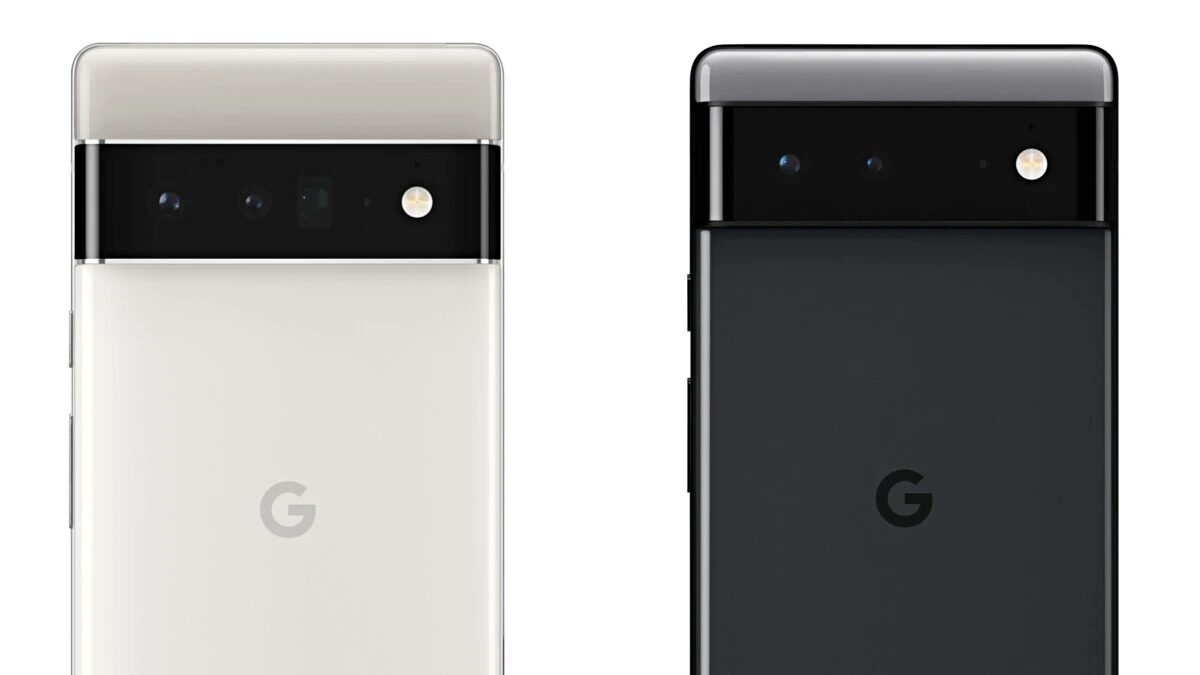 Задняя панель Google Pixel 6 с двумя камерами и светодиодной вспышкой