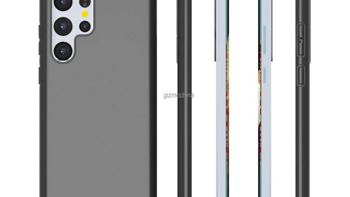 Вот как будет выглядеть флагман Samsung Galaxy S22 Ultra 9 Задняя панель Samsung Galaxy S22 Ultra с четырьмя камерами и слайдером для SIM-карты