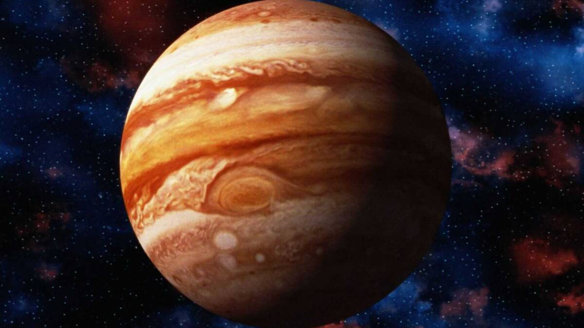Юпитер, атмосфера планеты, изображение космического зонда NASA Juno в 3D