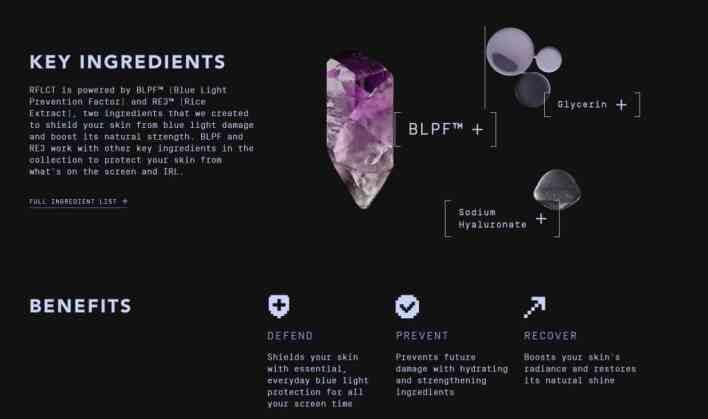 Линия косметики RFLCT по уходу за кожей для геймеров была закрыта 4 RFLCT advertises protecting the skin 3122815