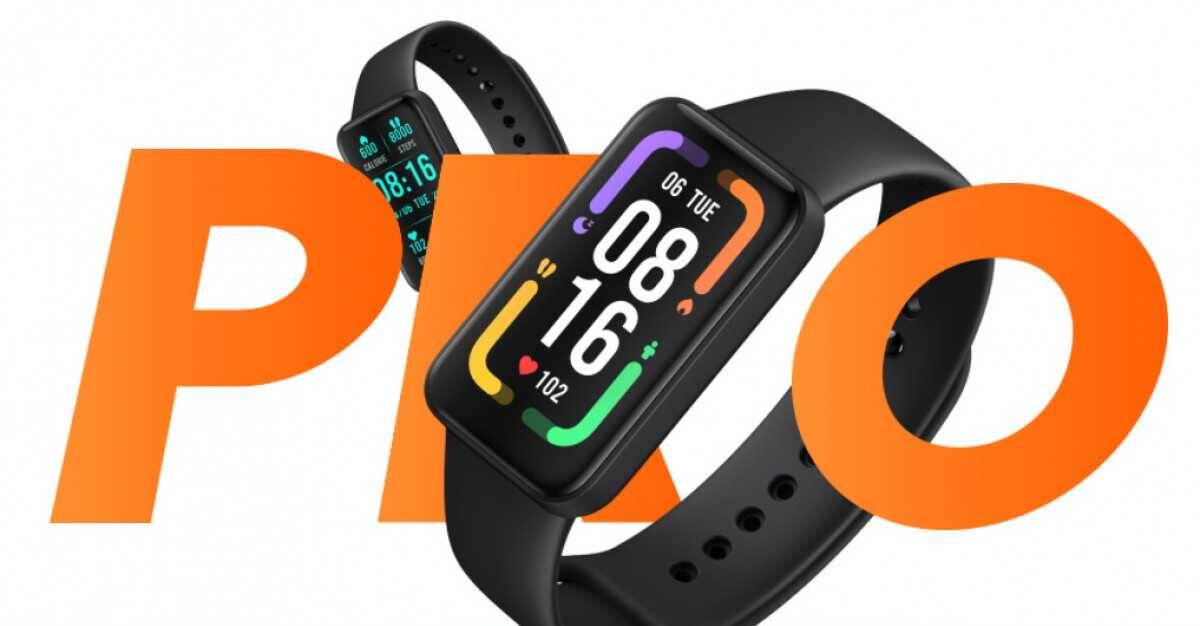 Фронтальный вид Redmi Smart Band Pro с дисплеем OLED