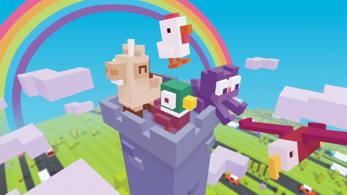 Игра Disney Melee Mania выходит в декабре — только в сервисе Apple Arcade 9 Мультяшный мир Minecraft на фоне радуги и облаков в небе для iPad
