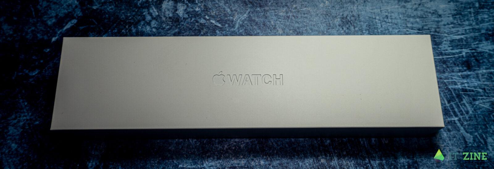 Обзор Apple Watch Series 7: огромный экран и небывалая прочность 45 Лаконичная коробка Apple Watch Series 7