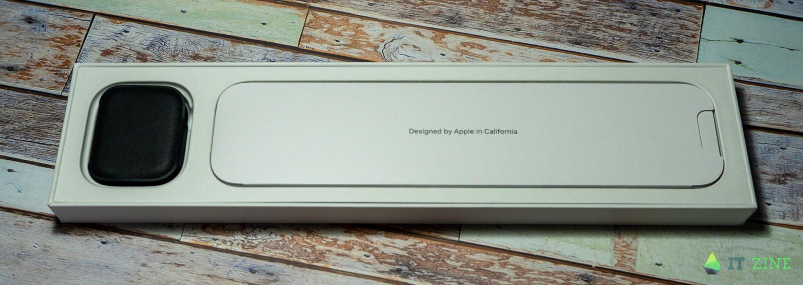 Обзор Apple Watch Series 7: огромный экран и небывалая прочность 48 Коробка Apple Watch Series 7 не отличается от предыдущей версии