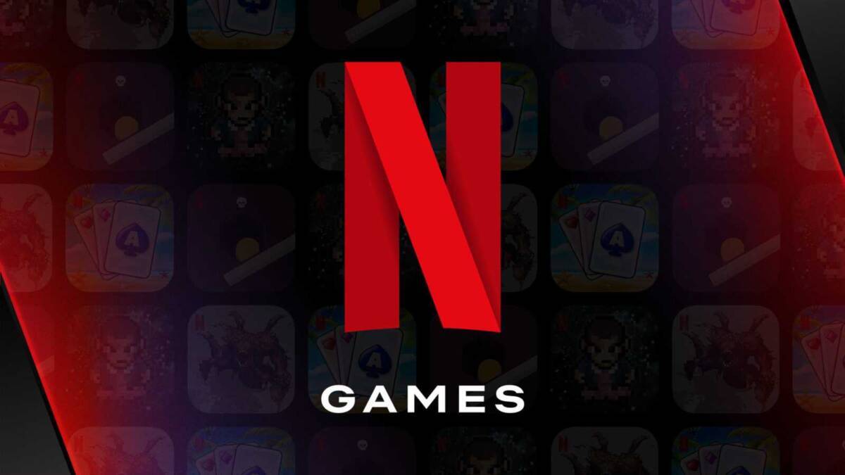 Экран iPhone с приложением Netflix Games через App Store, демонстрация игровой платформы Netflix