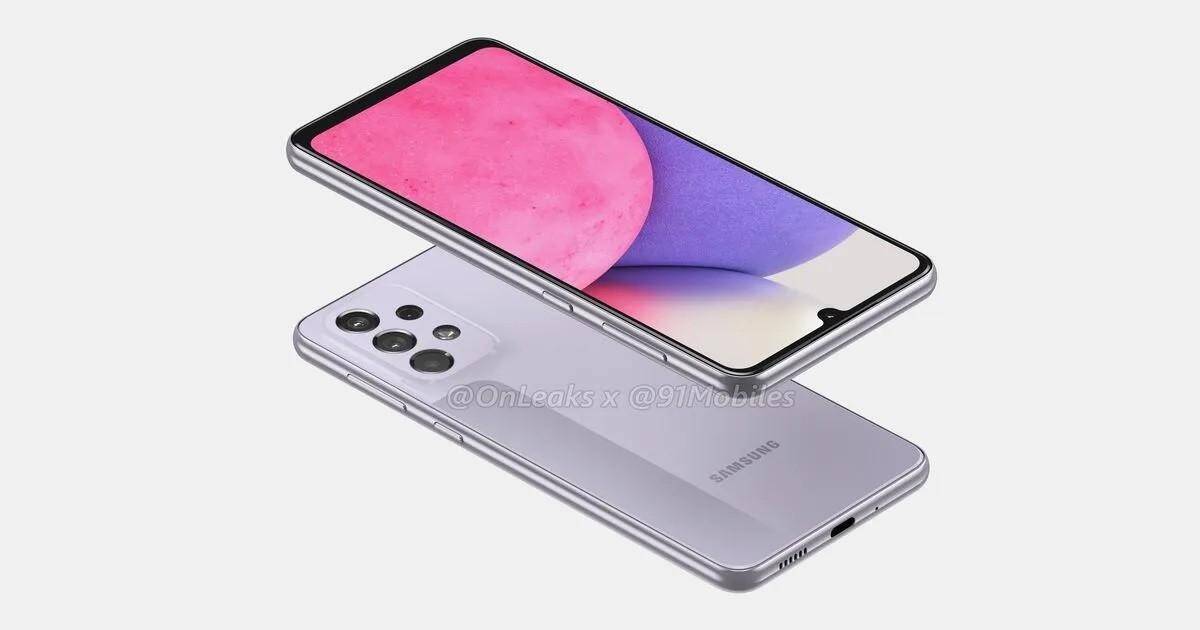 Смартфон Samsung Galaxy A33 5G: задняя панель и дисплей с тройной камерой