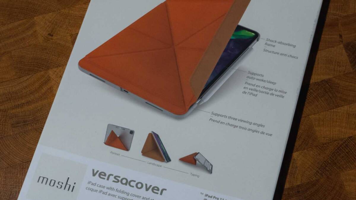 Обзор кейсов Moshi versacover и iGlaze для iPad Pro и MacBook Pro: безопасность превыше всего 19 Коробка с чехлом Moshi versacover для iPad Pro 11-дюймов