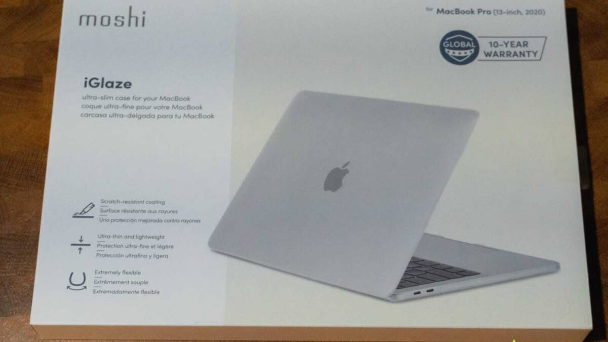 Обзор кейсов Moshi versacover и iGlaze для iPad Pro и MacBook Pro: безопасность превыше всего 20 Коробка от ультра-тонкой защитной оболочки для MacBook Pro 13 дюймов,