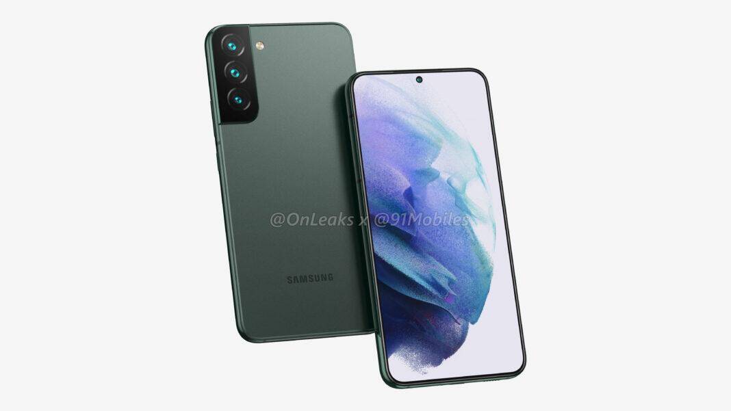 Смартфон Samsung Galaxy S22 с тройной камерой и дисплеем
