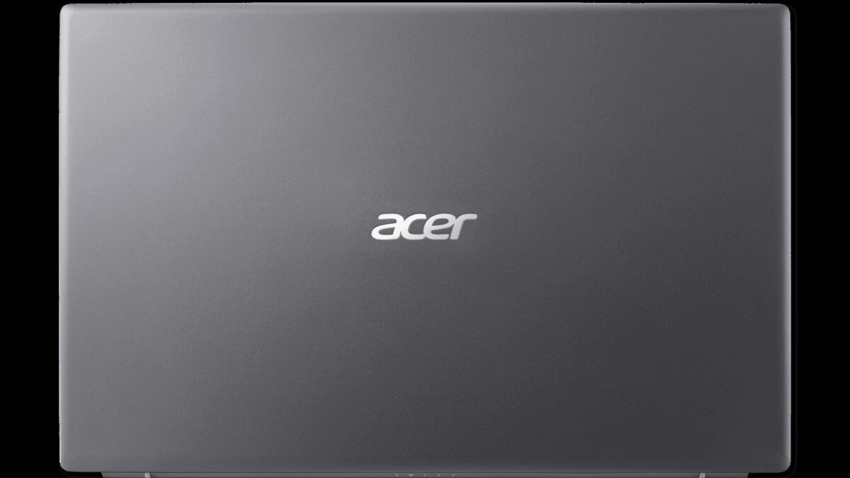 Acer представила новый легкий и производительный ноутбук Swift 3 7 Закрытый ноутбук Acer Swift 3 в сером цвете с логотипом на крышке
