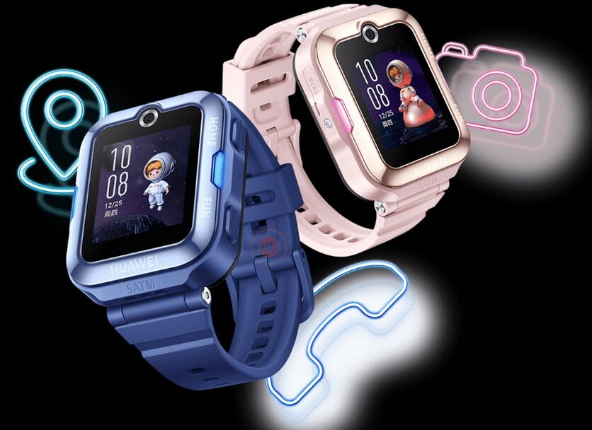 Детские умные часы Huawei Watch Kids 4 Pro с дисплеями и циферблатами