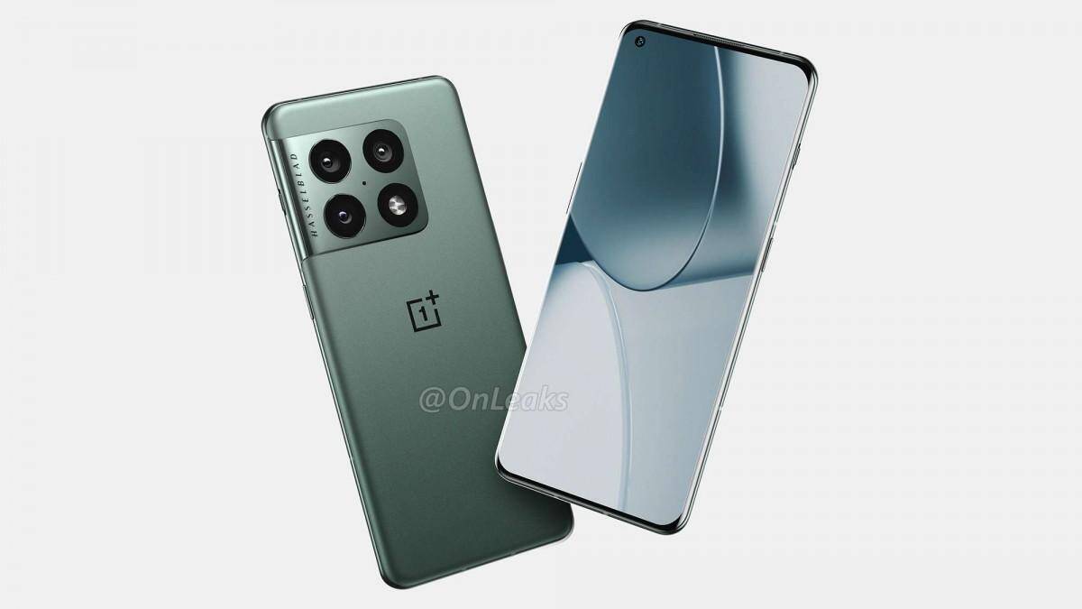 OnePlus 10 Pro: корпус и задняя камера смартфона с экраном, показан в обзоре