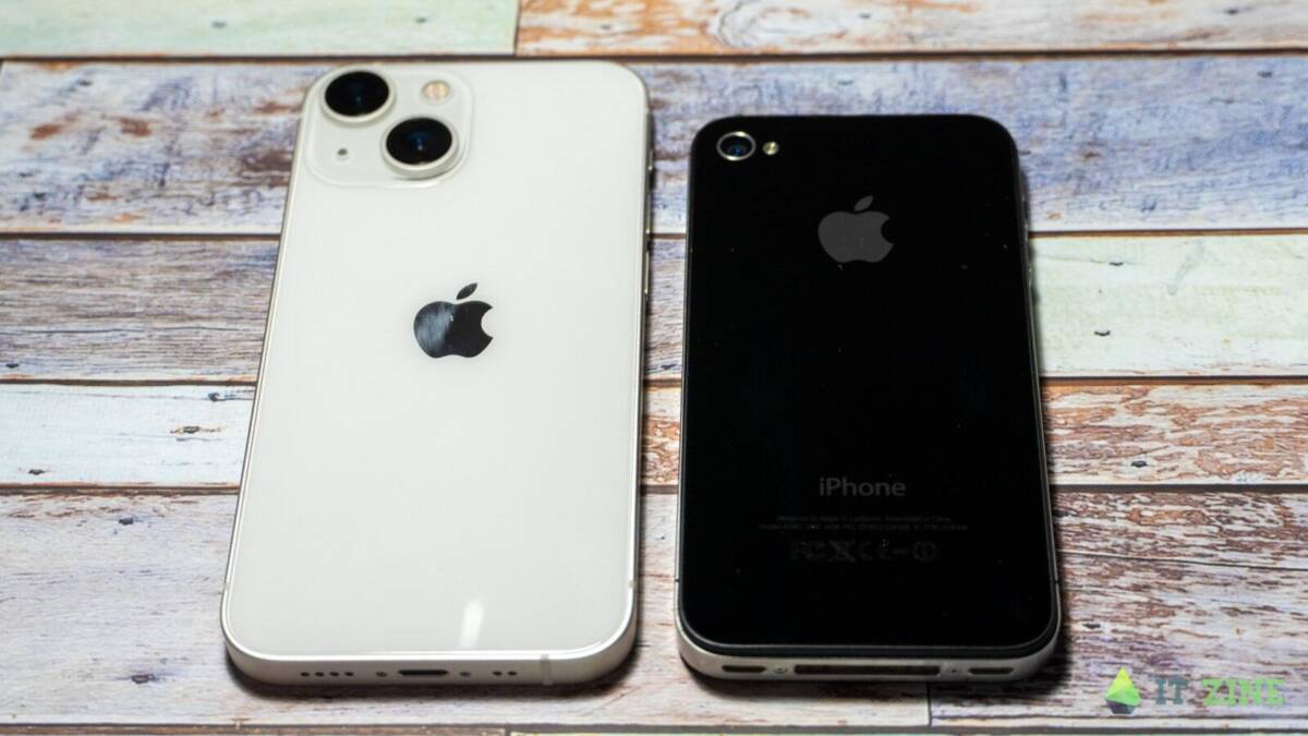 Обзор Apple iPhone 13 mini: удивительный маленький iPhone 36 Айфон 13 и iPhone на деревянном столе крупным планом