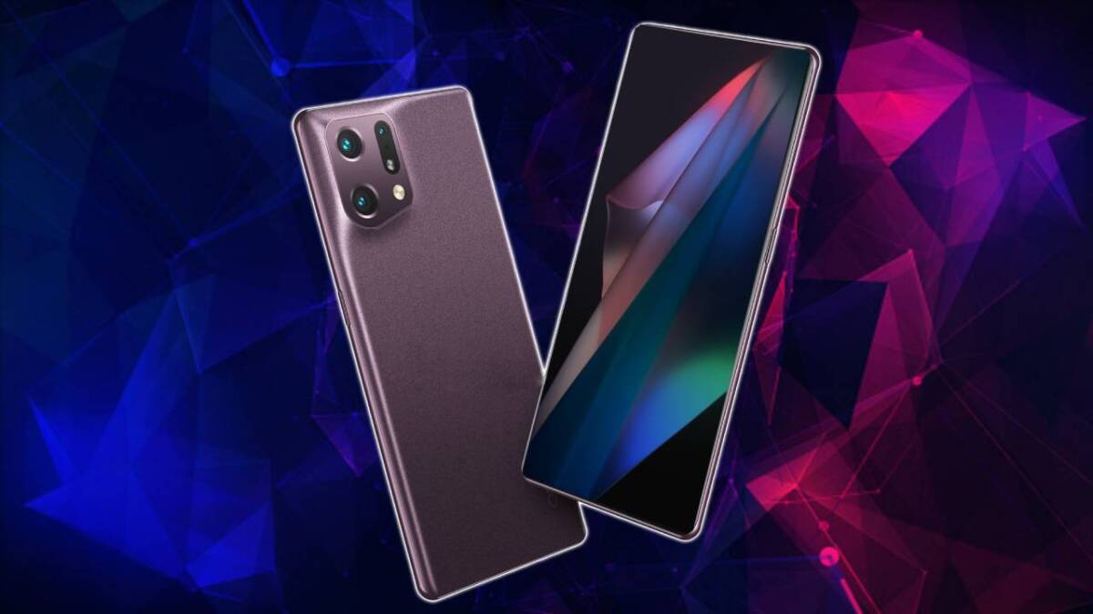 Умный телефон OPPO Find X5 Pro с крупным дисплеем и тремя камерами сзади
