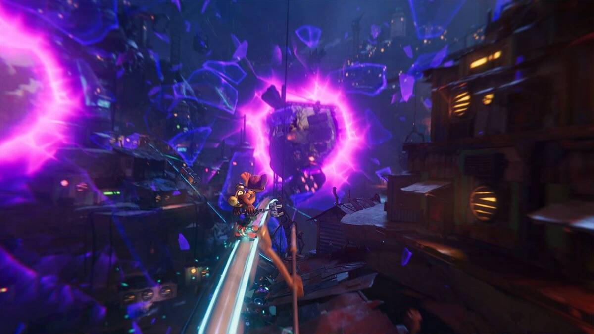 Камера с яркой электроэнергией и разрушением игры Ratchet & Clank