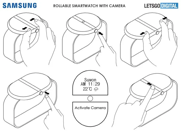 Samsung запатентовала умные часы с выдвижным экраном 3 Samsung