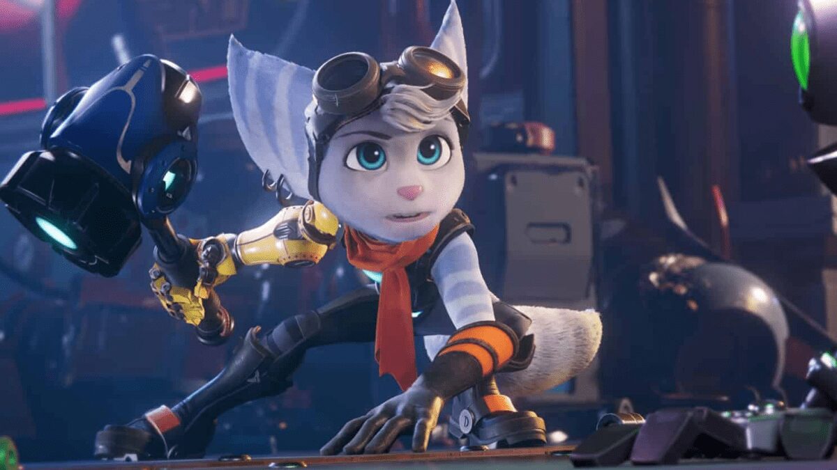 Кадр из игры Ratchet и Clank на фоне оборудования