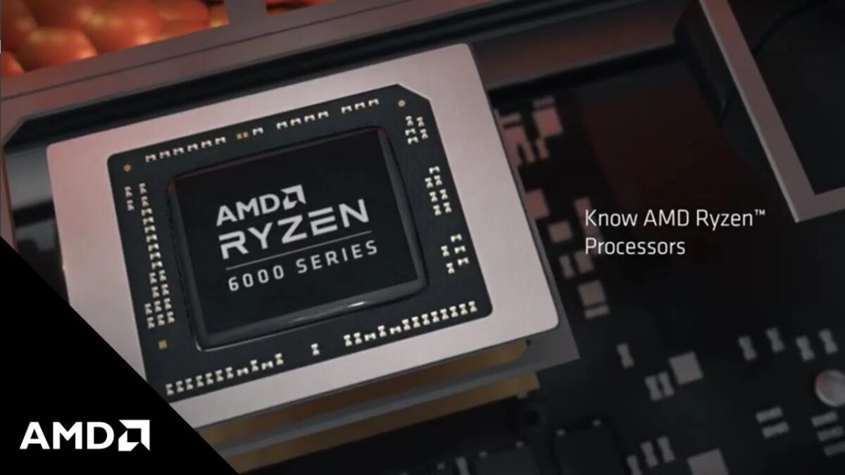 процессор AMD Ryzen 6000 серии на материнской плате