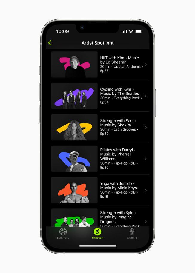 В Apple Fitness+ появились новые мотивирующие материалы: Коллекции, Пробежка и новые гости в подборке "Ходьба" 11 10 января в Fitness+ станут доступны новые тренировки популярной серии Artist Spotlight с музыкой Эда Ширана, Фаррелла Уильямса, Шакиры и The Beatles.