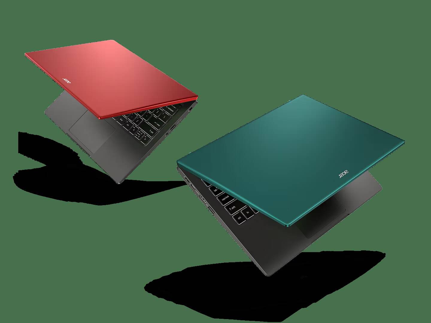 CES 2022: Acer выпустила новые мощные ноутбуки Swift X и моноблоки Aspire C27 и С24 3 Ноутбук Acer Swift X с зеленой крышкой shows углом обзора клавиатуру и корпус