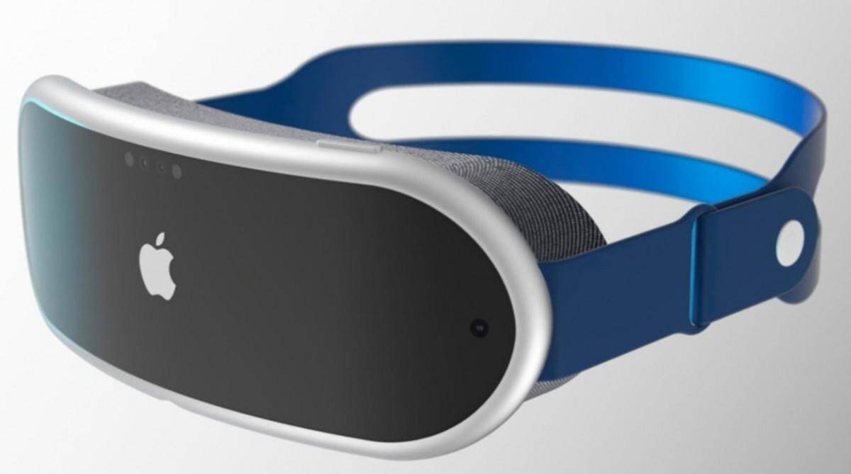 Apple AR очки с дисплеем и сенсорным интерфейсом, пример виртуальной гарнитуры дополненной реальности
