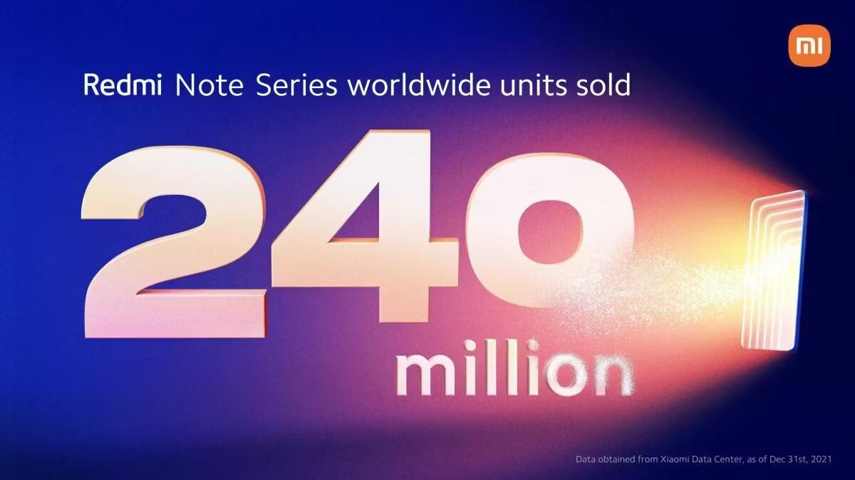 Xiaomi Redmi Note: компания продала 240 миллионов смартфонов линейки Redmi Note