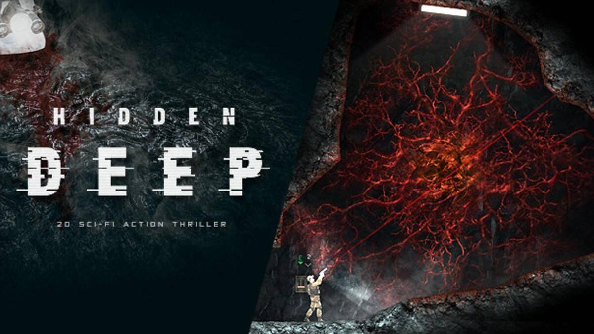 Трейлер Hidden Deep в раннем доступе Steam: подземный коридор с подсветкой сосудов