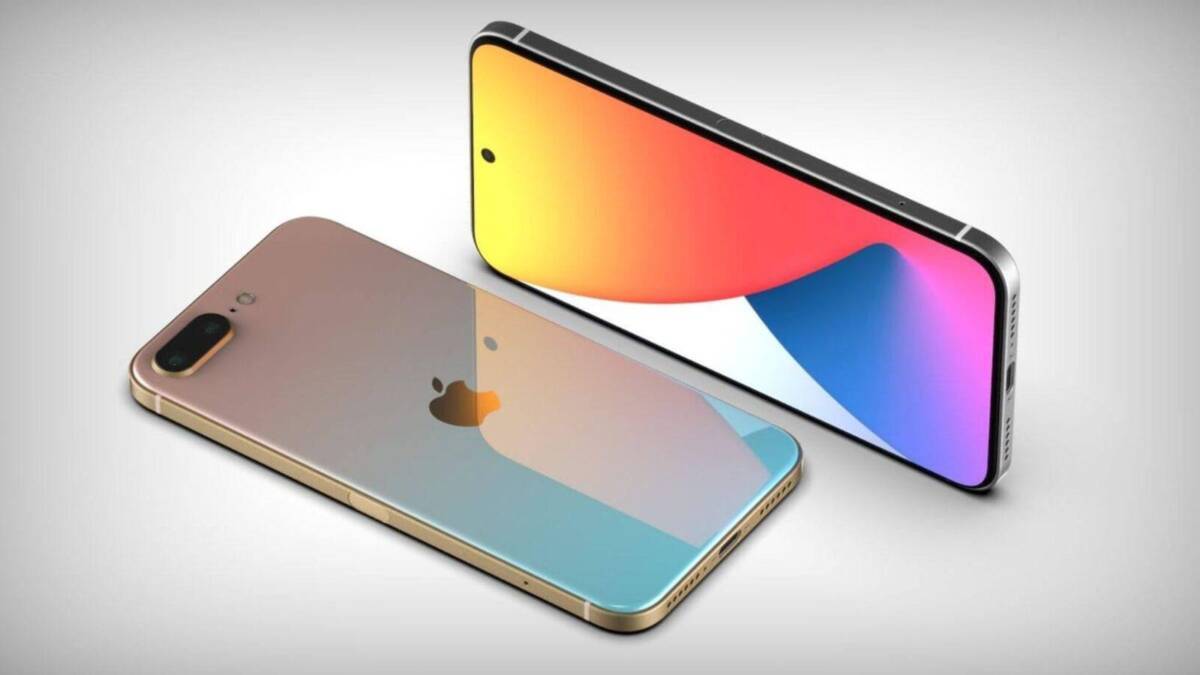 Два смартфона iPhone SE 3 сзади и спереди