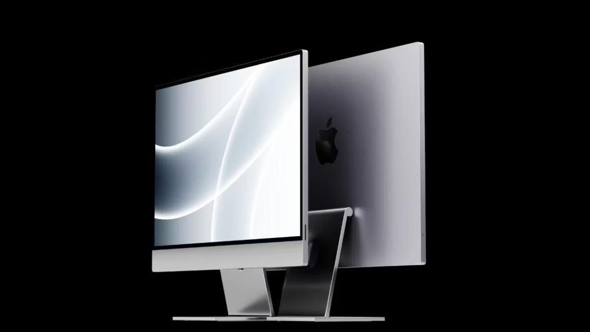 Apple Silicon iMac Pro с мини-светодиодным дисплеем на презентационном рендере